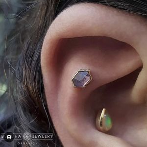 Amethyst 'Pump Up the Volume' 14k white gold by Buddha Jewelry Organics